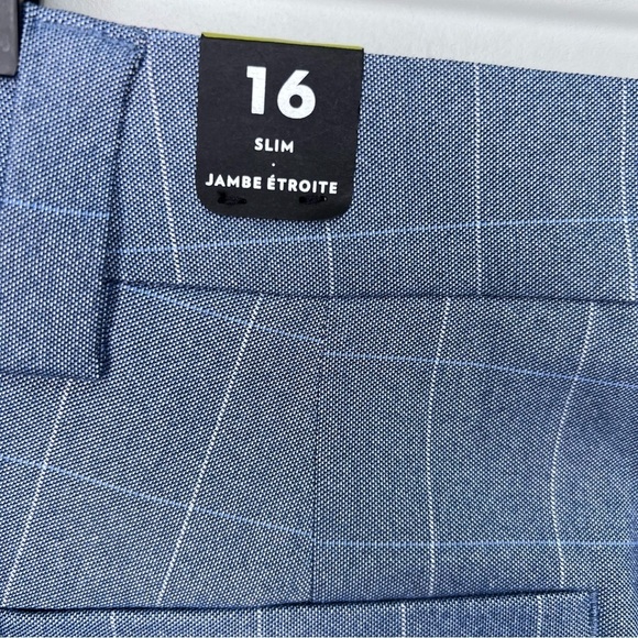 Reitman’s Slim Windowpane Pants The Iconic Size 16- Petite - Picture 9 of 11